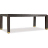 Curata Rectangular Dining Table, Deep Brown-Furniture - Dining-High Fashion Home