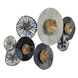 Dimensional Lily Pads, Gray-Accessories-High Fashion Home