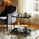 Layered Bar Cart, Black