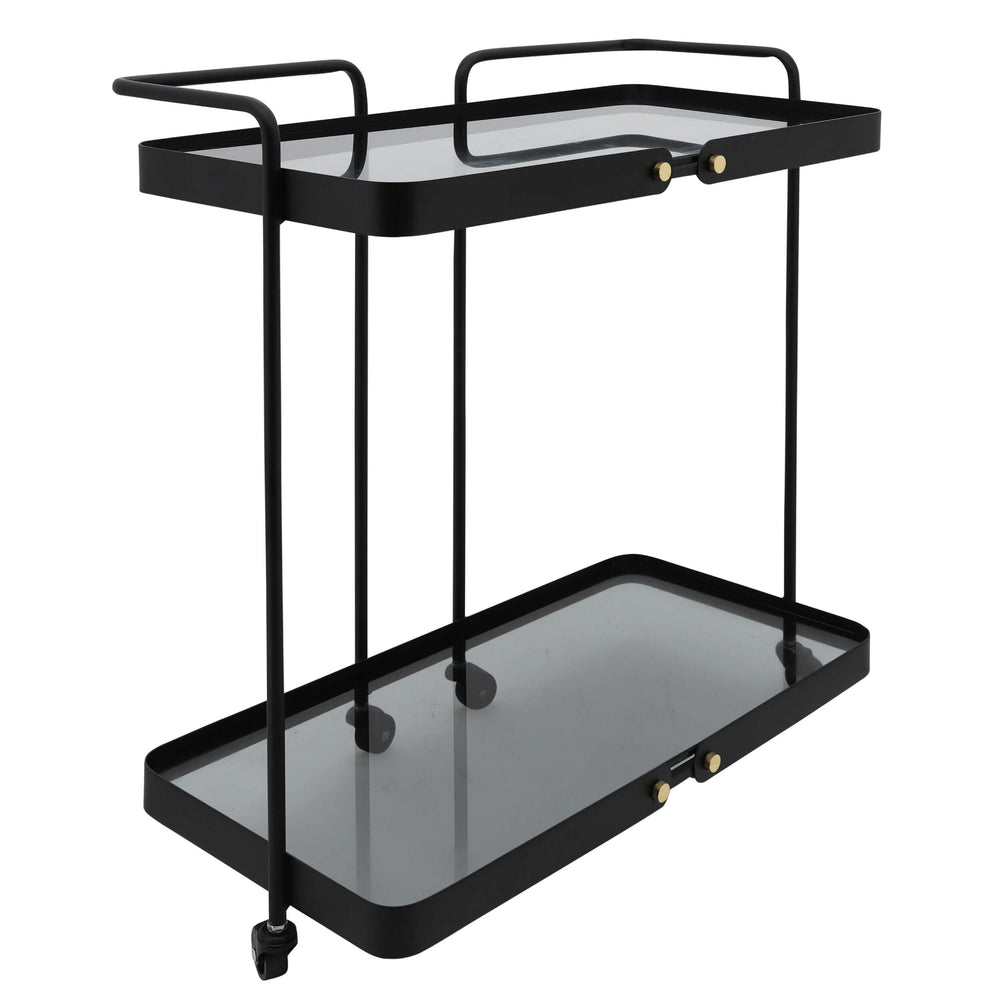 Layered Bar Cart, Black