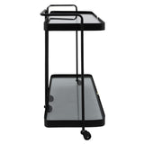 Layered Bar Cart, Black