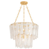 Tappan 5 Light Chandelier, Vintage Gold Leaf