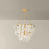 Tappan 5 Light Chandelier, Vintage Gold Leaf