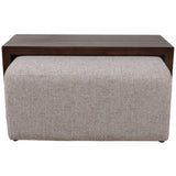 Drydenford Coffee Table Ottoman, Ivory