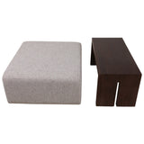 Drydenford Coffee Table Ottoman, Ivory