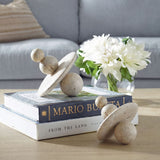 Quarried Stone Sculptures Set of 2, Natural