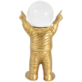 Astronaut w/ Crystal Orb Head, Gold-Accessories-High Fashion Home