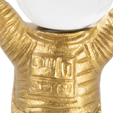 Astronaut w/ Crystal Orb Head, Gold-Accessories-High Fashion Home