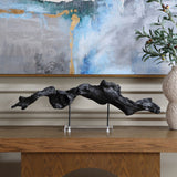 Charred Timber Sculpture, Black