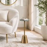 Farley Accent Table, White
