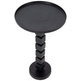 Stacked Cube Accent Table, Black