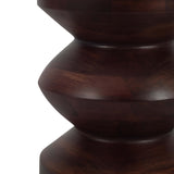 Solid Mango Wood Accent Table, Walnut Brown