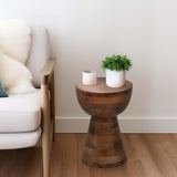 Mango Wood Accent Table, Brown