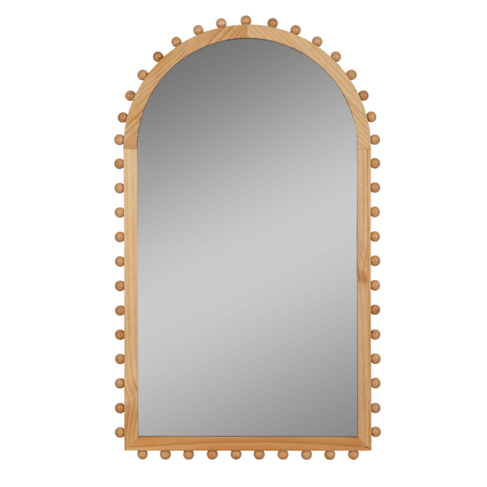 Beaded Arch Mirror, Natural-Accessories-High Fashion Home