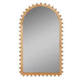 Beaded Arch Mirror, Natural-Accessories-High Fashion Home