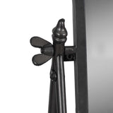 Metal Floor Mirror on Stand, Black-Accessories-High Fashion Home