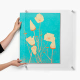 Single Acrylic Magnet Wall Frame - CHOOSE YOUR SIZE (Silver/Gold)-Frames-High Fashion Home