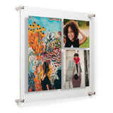 Single Acrylic Magnet Wall Frame - CHOOSE YOUR SIZE (Silver/Gold)-Frames-High Fashion Home
