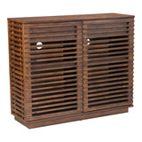 Linea Cabinet, Walnut-Furniture-High Fashion Home