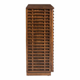 Linea Cabinet, Walnut-Furniture-High Fashion Home