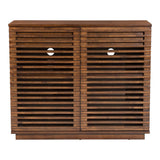Linea Cabinet, Walnut-Furniture-High Fashion Home