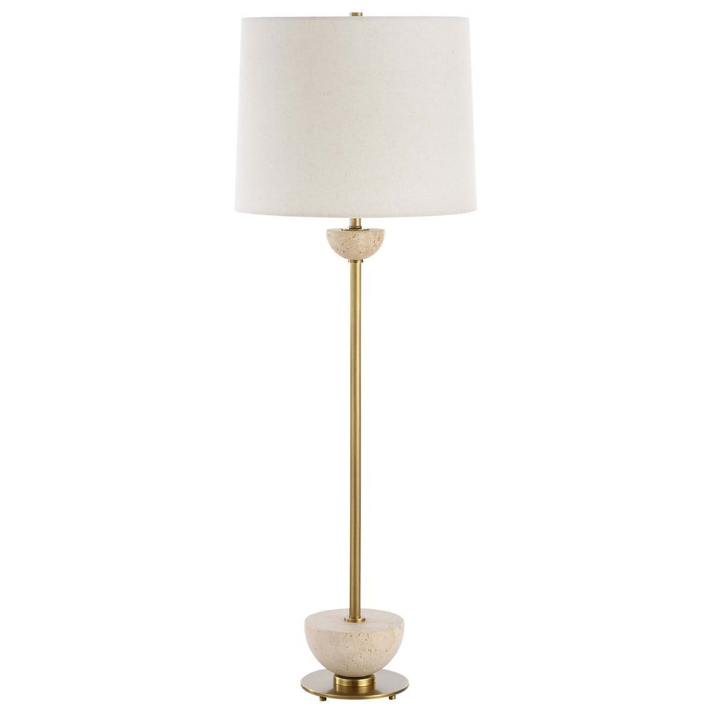 Hemisphere Buffet Lamp, Brushed Brass