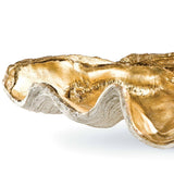Clam Shell Large Bowl, Gold Leaf-Accessories-High Fashion Home