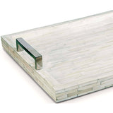 White Bone with Nickle Tray