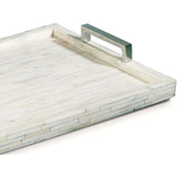 White Bone with Nickle Tray