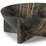 Tribune Marble Bowl, Green-Accessories-High Fashion Home