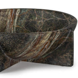 Tribune Marble Bowl, Green-Accessories-High Fashion Home