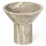 Martini Marble Bowl Tall, Grey-Accessories-High Fashion Home