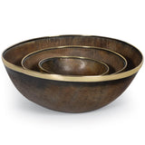 Cora Horn Bowl Set, Natural-Accessories-High Fashion Home