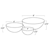 Cora Horn Bowl Set, Natural-Accessories-High Fashion Home