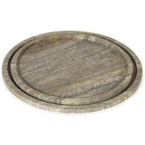 Sutton Round Marble Tray Set, Grey-Accessories-High Fashion Home