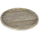 Sutton Round Marble Tray Set, Grey-Accessories-High Fashion Home