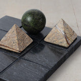 Tic Tac Toe Marble Board, Black-Accessories-High Fashion Home
