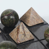 Tic Tac Toe Marble Board, Black-Accessories-High Fashion Home