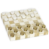 Bennett Checker Game Set, Natural-Accessories-High Fashion Home