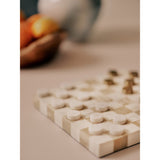 Bennett Checker Game Set, Natural-Accessories-High Fashion Home