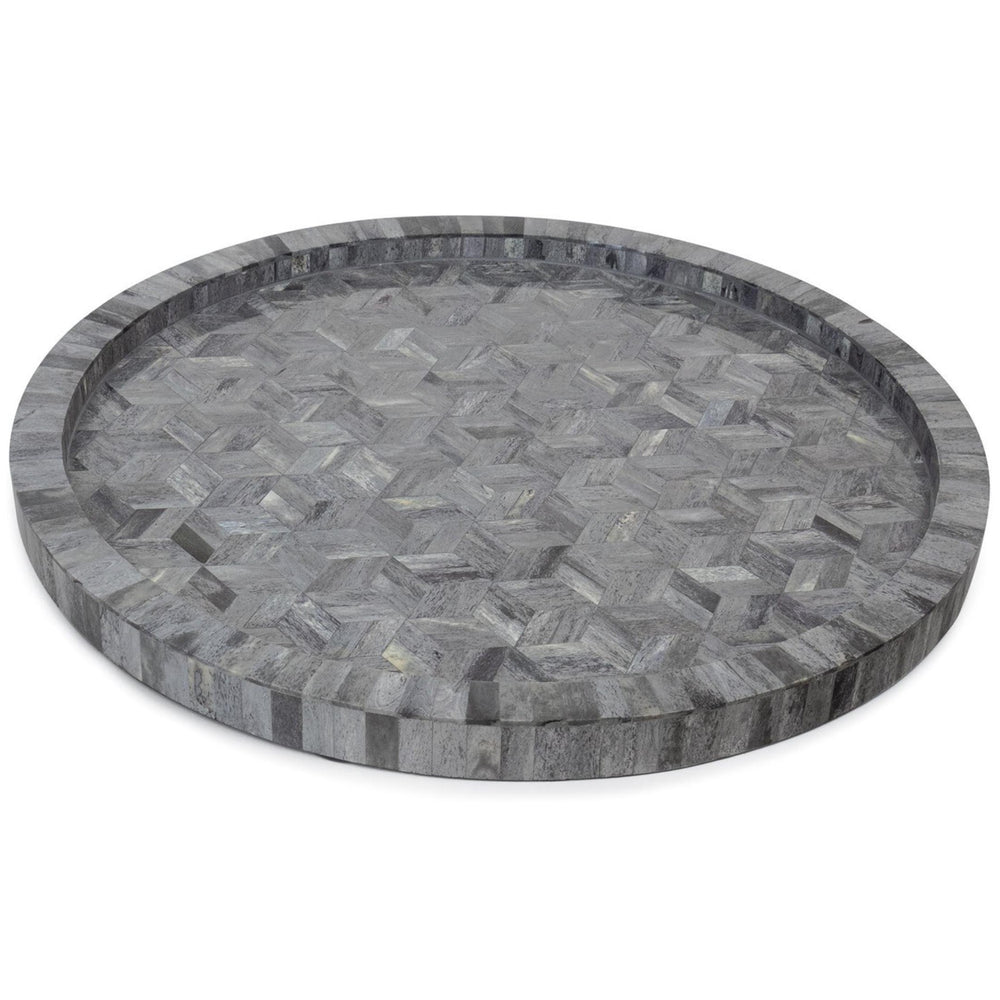 Jullian Bone Tray, Grey-Accessories-High Fashion Home