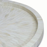 Jullian Bone Tray, White-Accessories-High Fashion Home