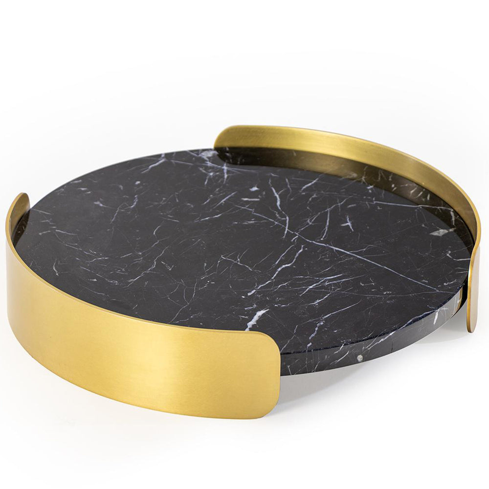 Pedros Round Tray, Black