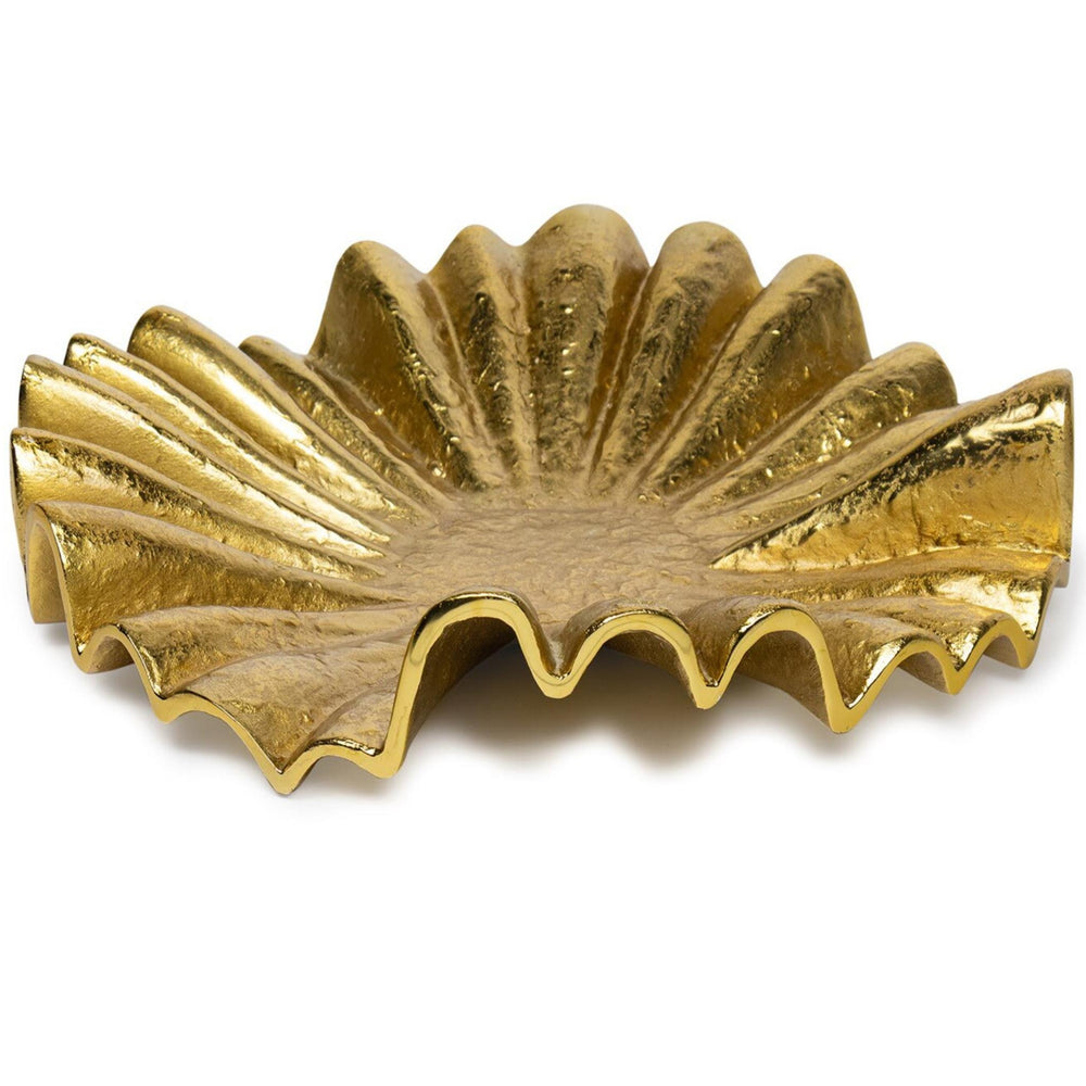 Soleil Plate, Brass-Accessories-High Fashion Home