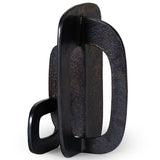 Modernist Tall Sculpture, Blacken Zinc