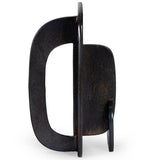 Modernist Tall Sculpture, Blacken Zinc
