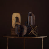 Modernist Tall Sculpture, Blacken Zinc