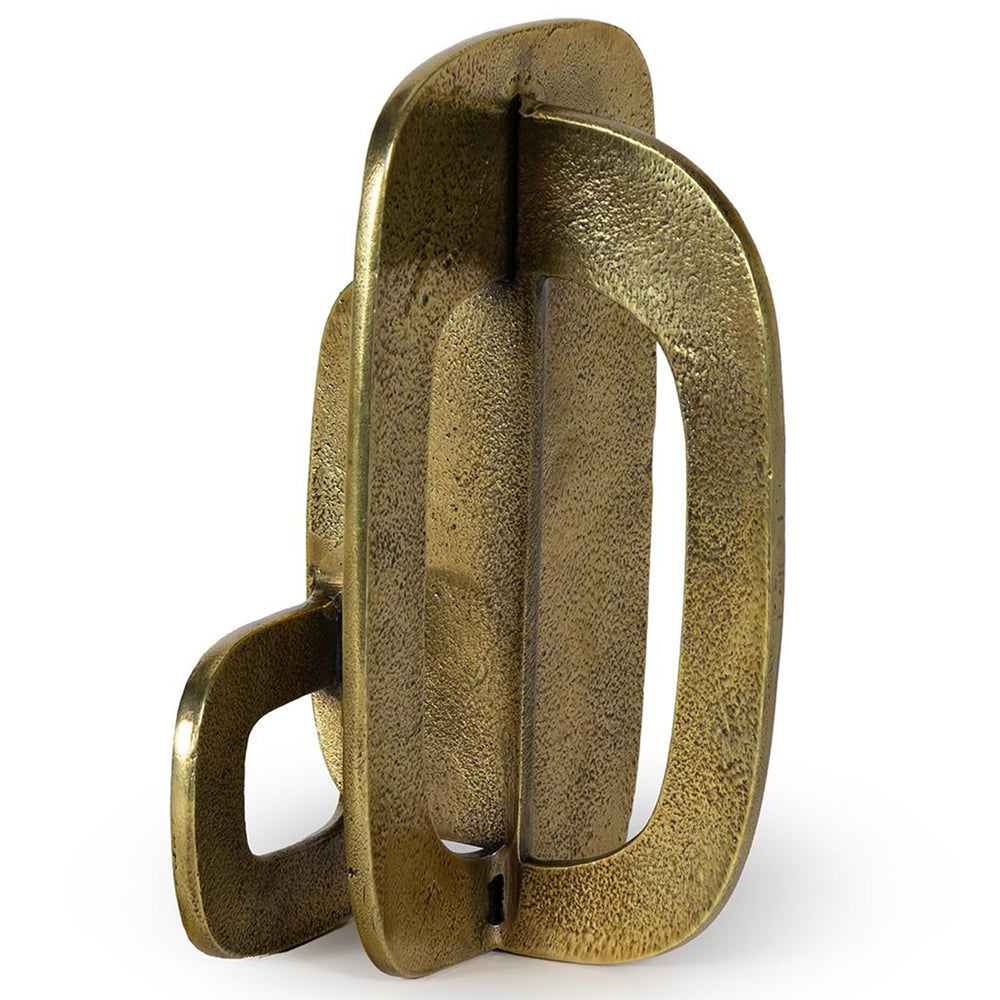 Modernist Tall Sculpture, Brass