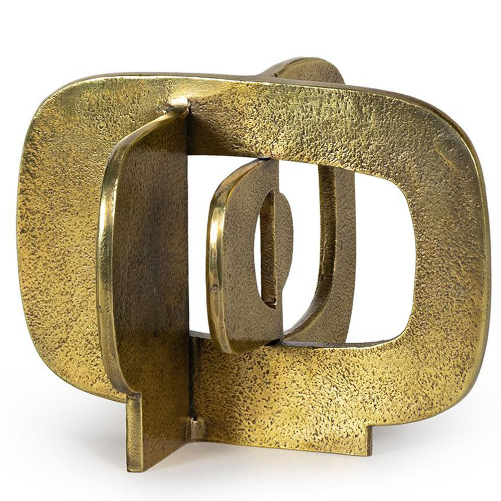 Modernist Short Sculpture, Brass