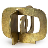 Modernist Short Sculpture, Brass